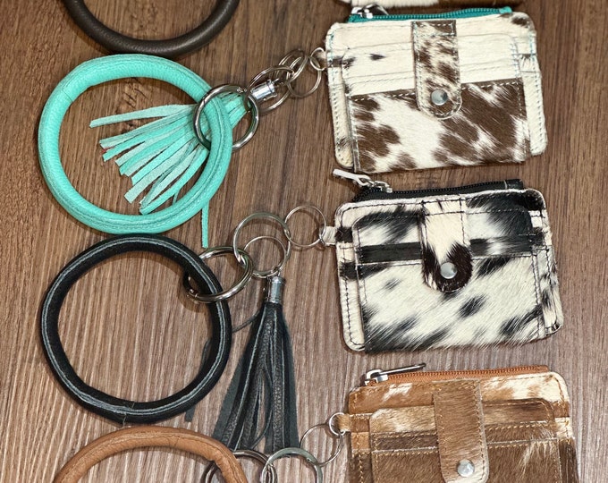 Cowhide Large Wristlet main image 0