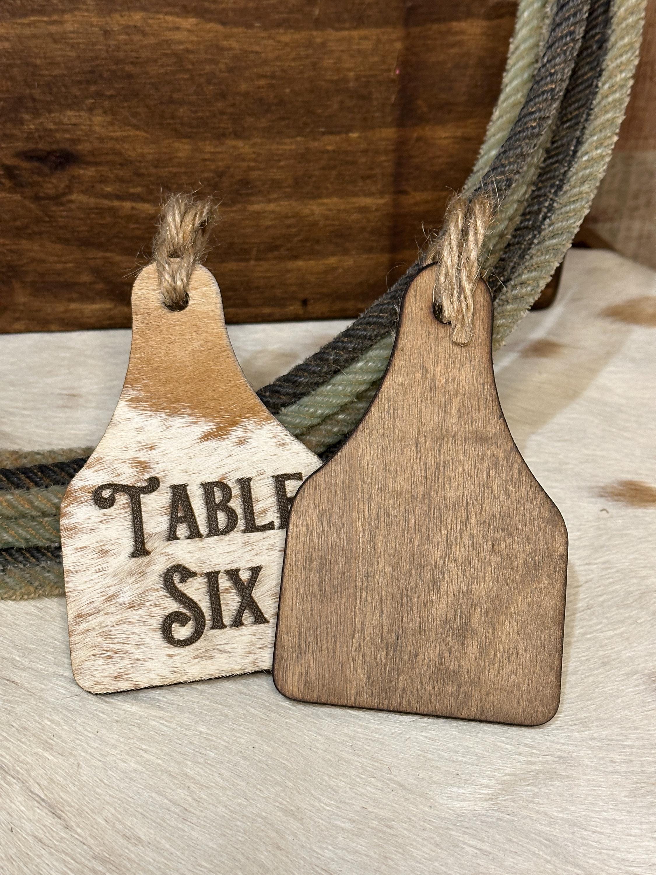 Wedding Table Number Sign |custom Cowhide Branded Sign | Personalized ...