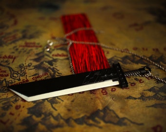 The Buster - FF7 geïnspireerde ketting met de Buster Sword-hanger.