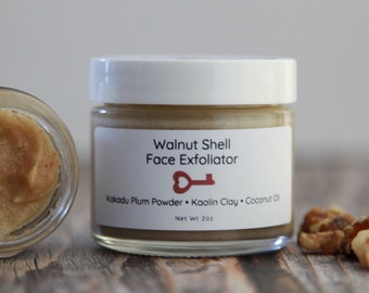 Handmade Walnut Shell Face Exfoliator - Exfoliate and Rejuvenate Your Skin