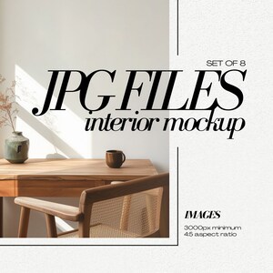 Blank Wall Mockup Bundle JPG Modern Interior Room Mock up Neutral Empty Walls Stock Image Background