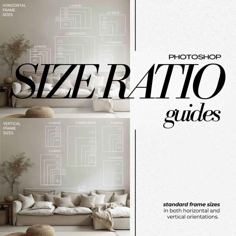 PSD Art Frame Size Guide DIN A Series Wall Art Frame Ratio Chart ...
