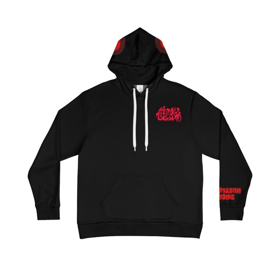 Streetwear Graphic Men's Hoodie Thurlbread Red/black - Etsy