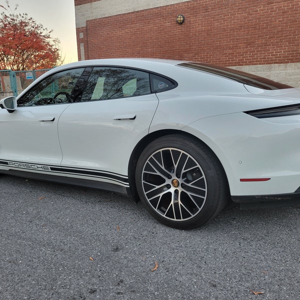 thumbnail image 2 of Customizable Vinyl Door Decal Set For 2018-2024 Porsche Panamera / 4 / 4S – Pair 2 of 4