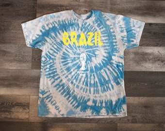 Size L Hand-Dyed Brazil World Cup 2014 Tee
