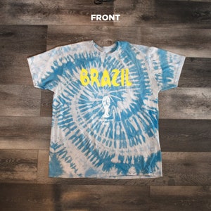 Size L Hand-Dyed Brazil World Cup 2014 Tee