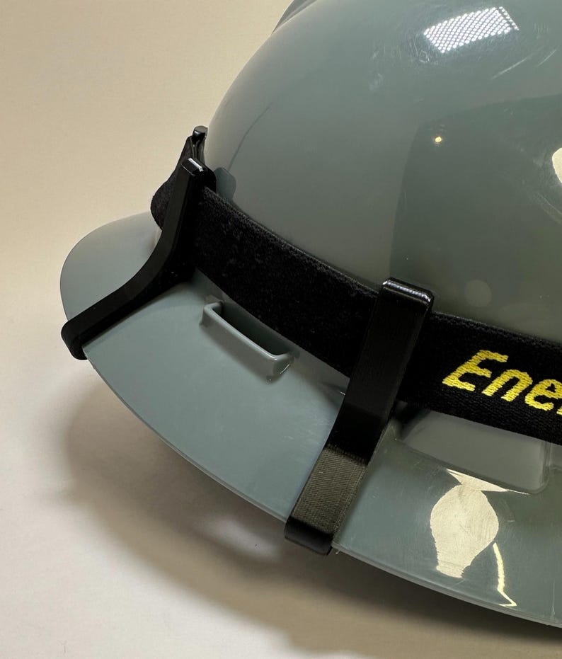 Unbreakable MSA V-Gard Hard Hat Headlamp Clips: Full Brim image 3