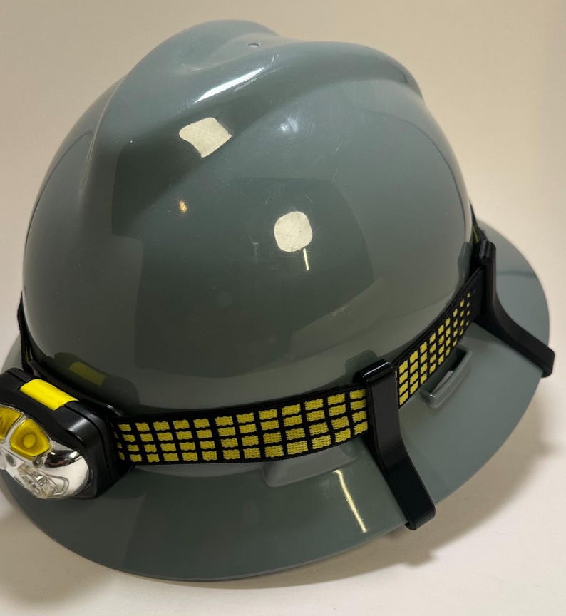 Unbreakable MSA V-Gard Hard Hat Headlamp Clips: Full Brim image 9