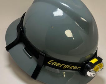 Unbreakable MSA V-Gard Hard Hat Headlamp Clips: Full Brim