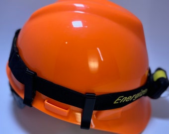 Unbreakable Hard Hat Headlamp Clips: MSA V-Gard Cap, 3M Cap Compatible