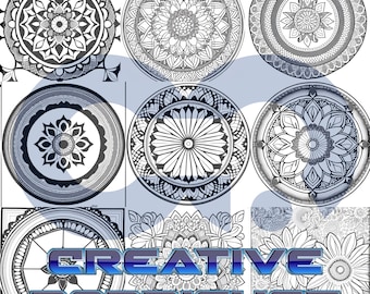 Meditation Coloring Book Volume 1 - 10 pages