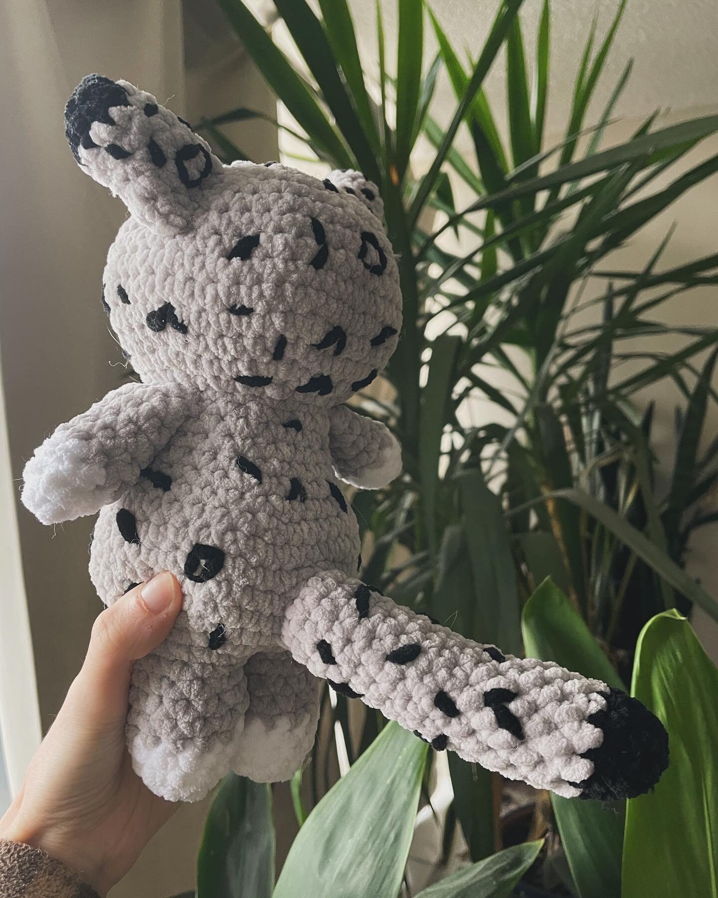 Snow Leopard Plushies, Handmade, Crochet, Toy, Plush, Stuffed Animal