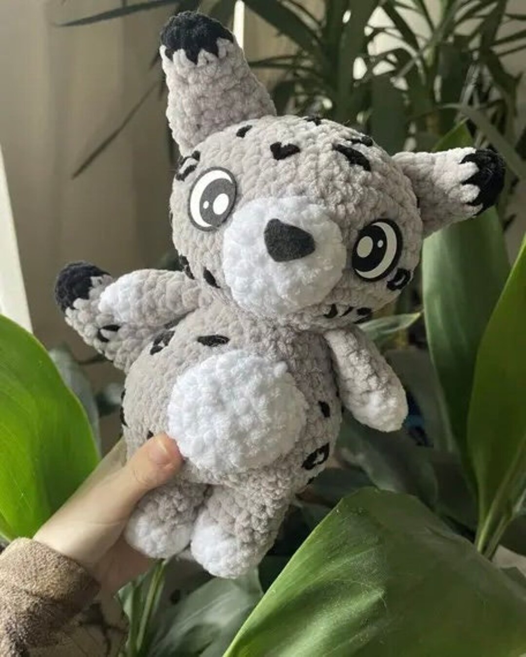 Snow Leopard Plushies Handmade Crochet Toy Plush Stuffed - Etsy UK