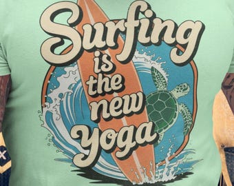 Funny Surfing T-Shirt: Vintage Style Beach Lover Tee Surfer Gift