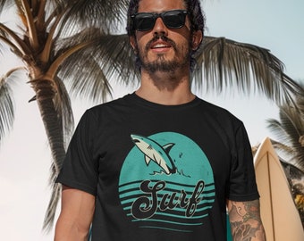 Beachwear surfing shirt ocean tee surf lover tee retro summer vibes