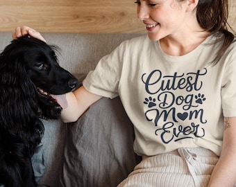 Cute Dog Mom Shirt, Puppy Mama Tee, Mother Day Gift, Wife Gift, Dog Lover T-Shirt
