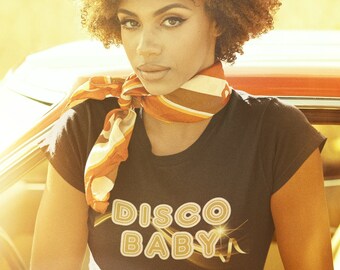 Disco Baby - 70s 80s Nightlife Tee Retro fashion vibes t-shirt