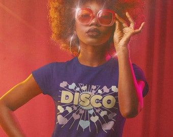 Camiseta Disco de los 70: Camiseta Retro de Vida Nocturna