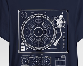 Camiseta con plano de tocadiscos: para amantes de la música, para aficionados a la música.