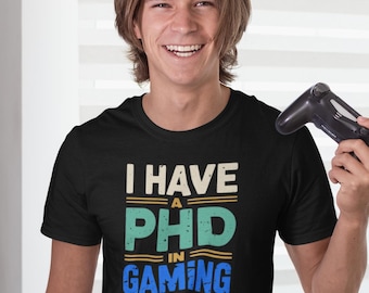 Funny Gamer Shirt, Gaming Humor Tee, Teen Boy Gift, Student Gift, Gamer Humor