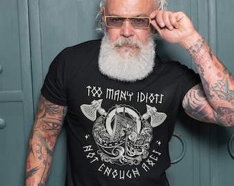 Funny Viking Axe T-Shirt: Norse Humor Tee, Norse Mythology with T-Shirts of Honor
