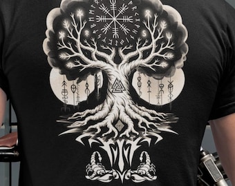 Viking Yggdrasil Tree of Life Shirt: Norse Mythology Tee