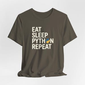 Funny Python Shirt, Programmer Tee, Python Humor Gift, CS Student Shirt, Developer T-Shirt Army