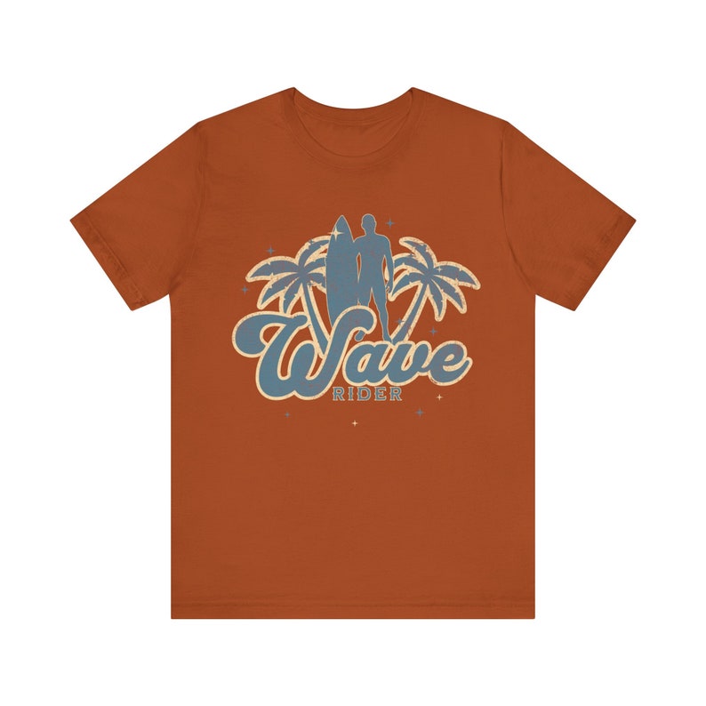 Wave Rider Shirt: Retro Surfing Tee, Summer Vibes image 3