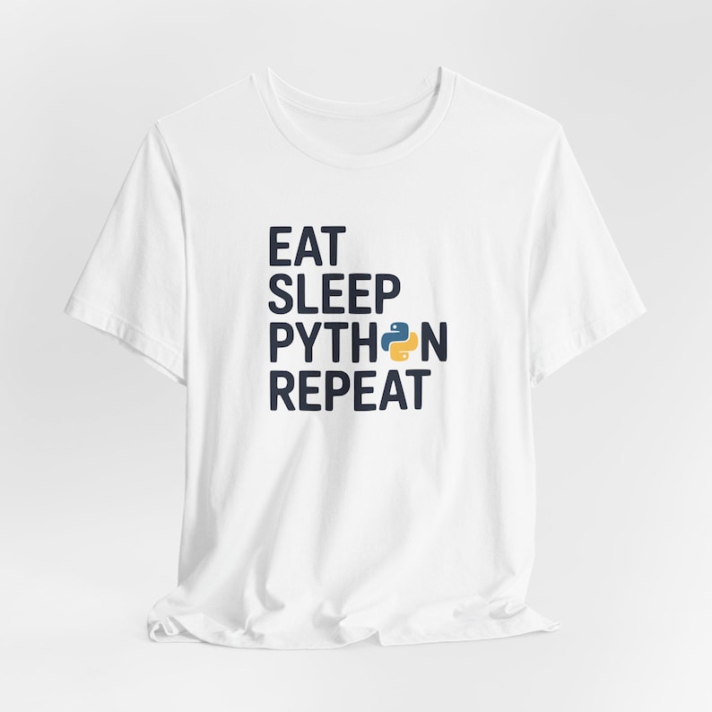 Funny Python Shirt, Programmer Tee, Python Humor Gift, CS Student Shirt, Developer T-Shirt White