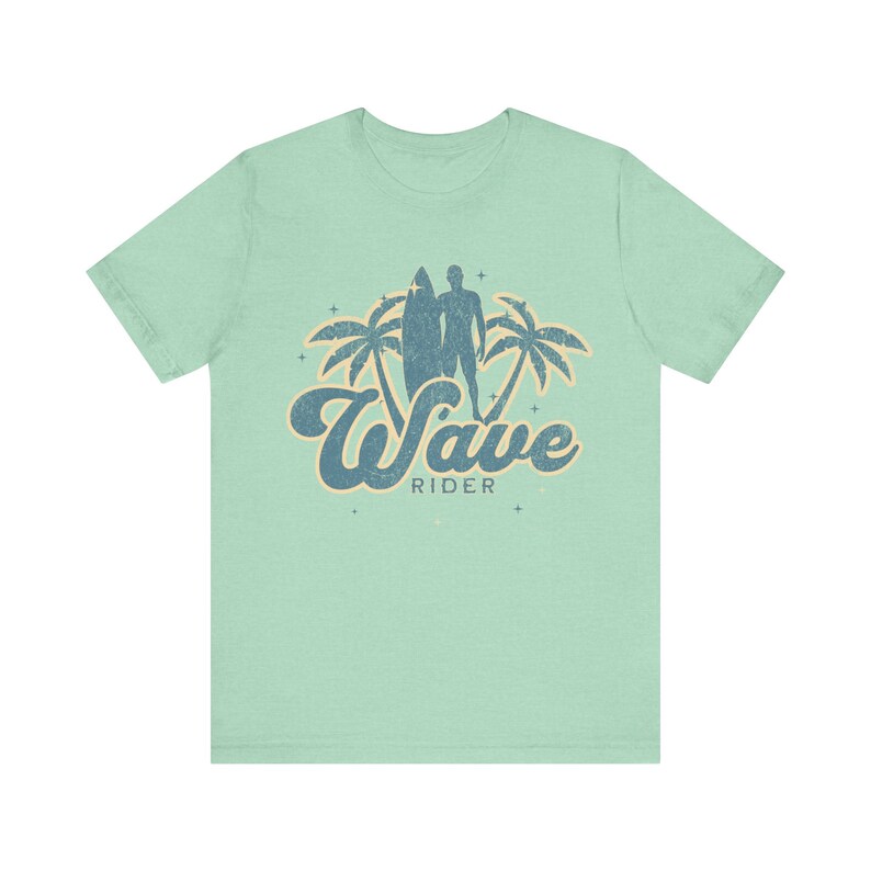 Wave Rider Shirt: Retro Surfing Tee, Summer Vibes image 4