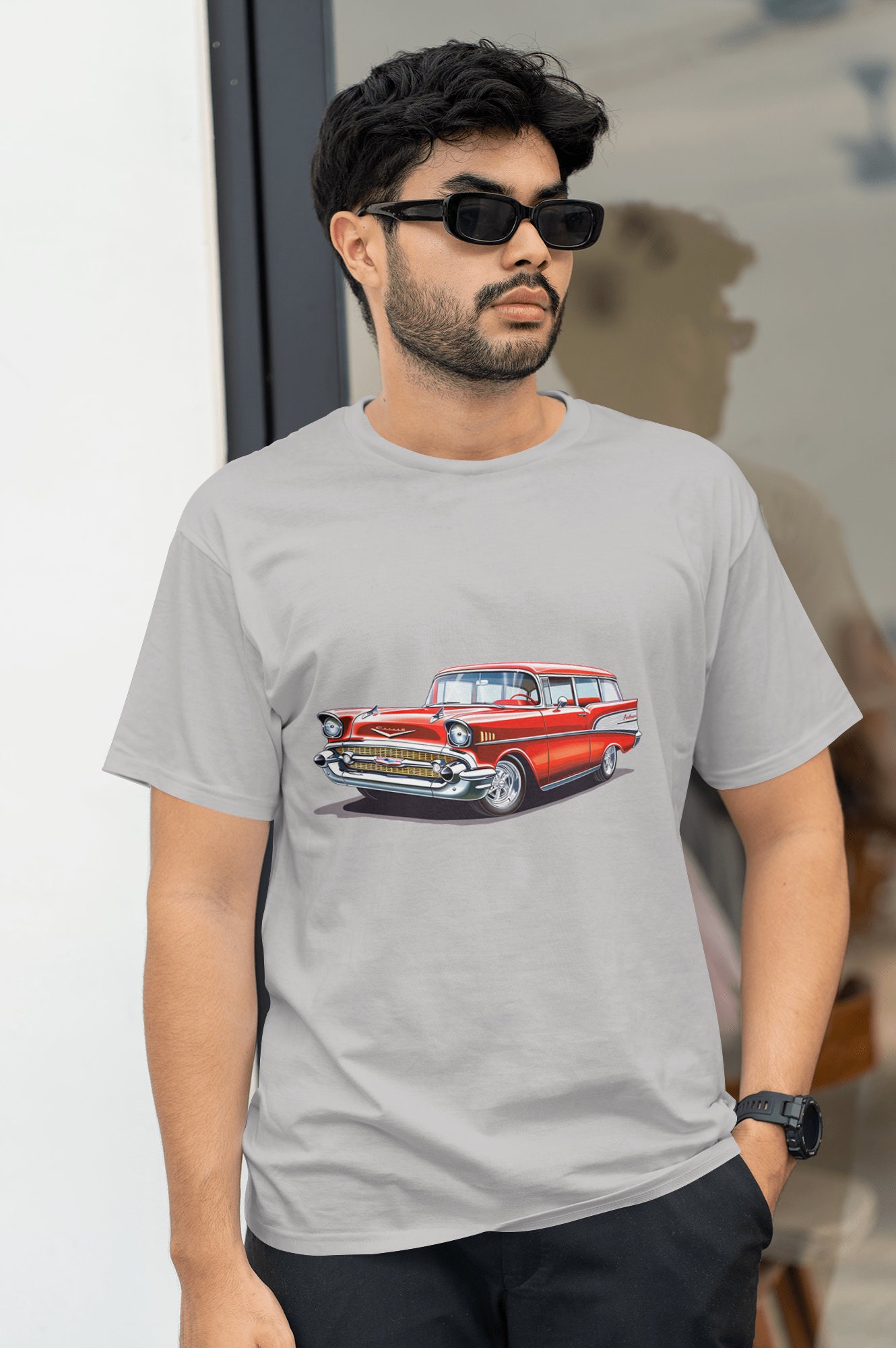 Poster Toile Ford Mustang Muscle Car - Impression Sur Toile C24 - Décor Américain Classique