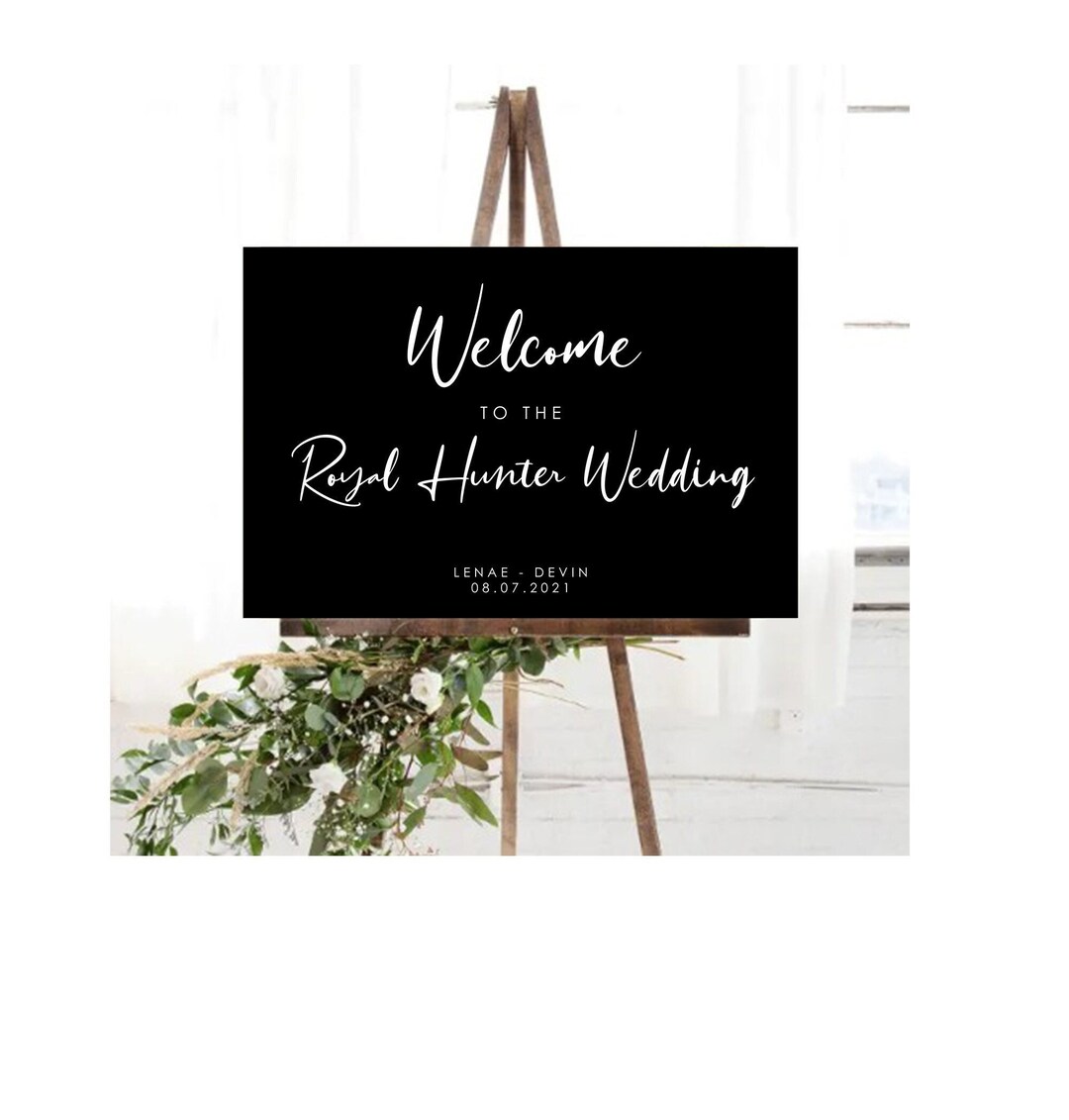 Wedding Welcome Sign | Customizable Wedding Welcome Sign | Wedding ...