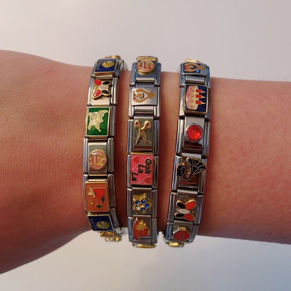 Italian Charm Bracelet Etsy