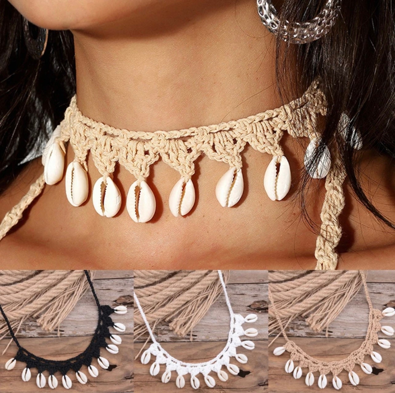 Cute beach necklaces sale
