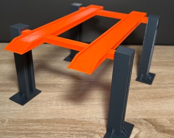 3D Printed Two Post Car Lift 1:24,3D Printed Miniature,blue Diecast ...