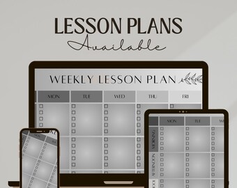 WEEKLY LESSON PLAN Template dark Blue Colour for Teachers, School ...