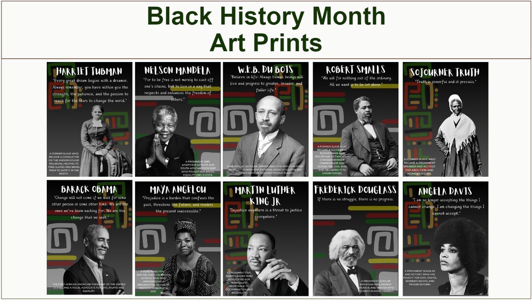 Black History Month Printable Posters || 10 Posters for Classroom ...