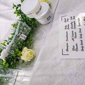 30+ pot aanpasbare etiketstickers (lettertypen, kleur en grootte).