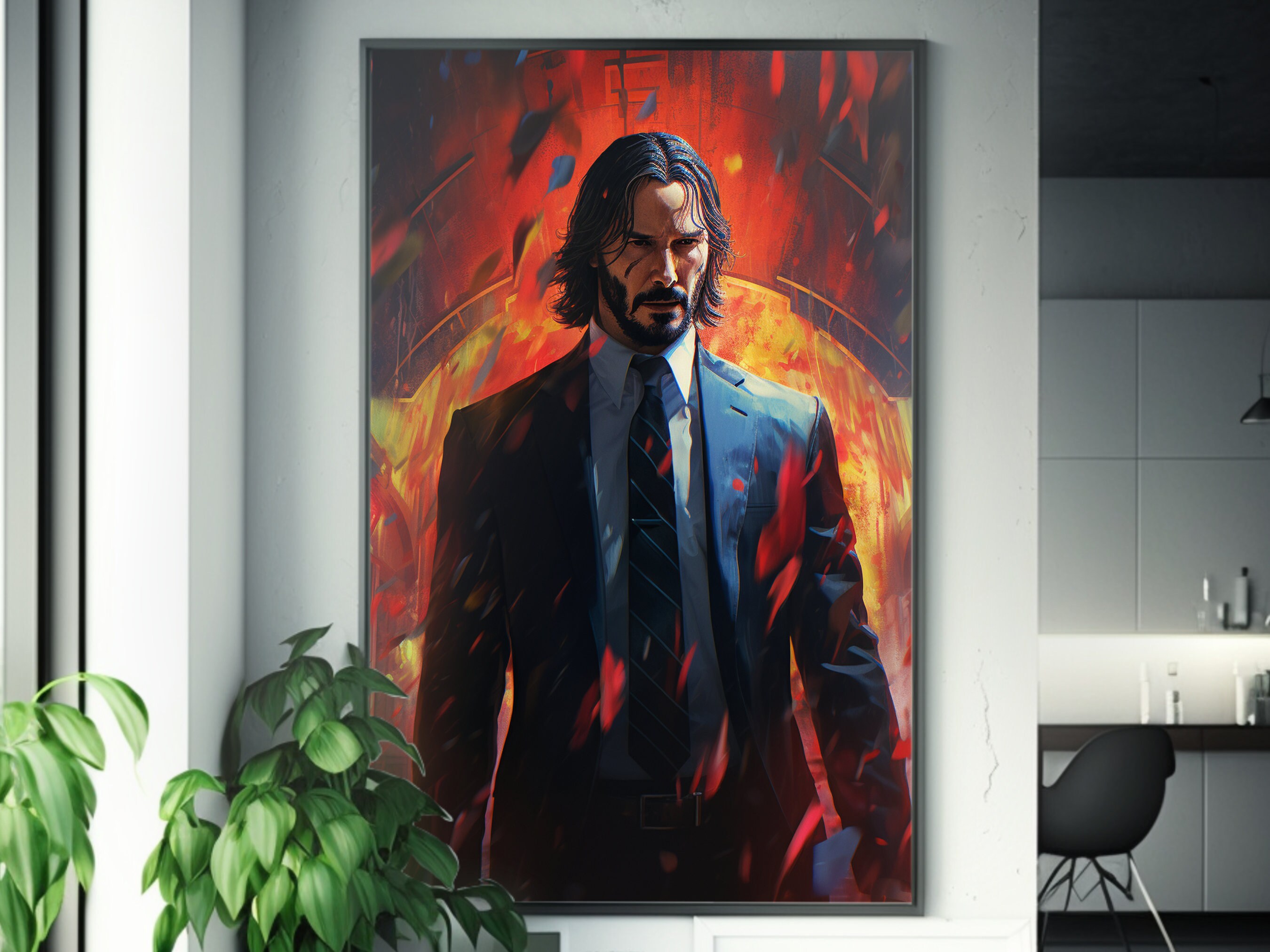 Keanu Reeves John Wick Grey Suit for Sale - Hleatherjackets