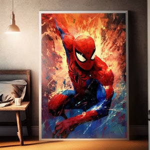 Spider-Man 2 Game Poster, an art print by Cizgi Neon - INPRNT