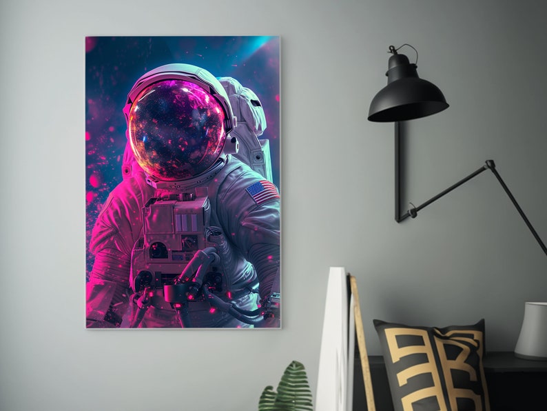 Toile Murale Images Astronaute Espace Rêver Étoiles Limite Salon