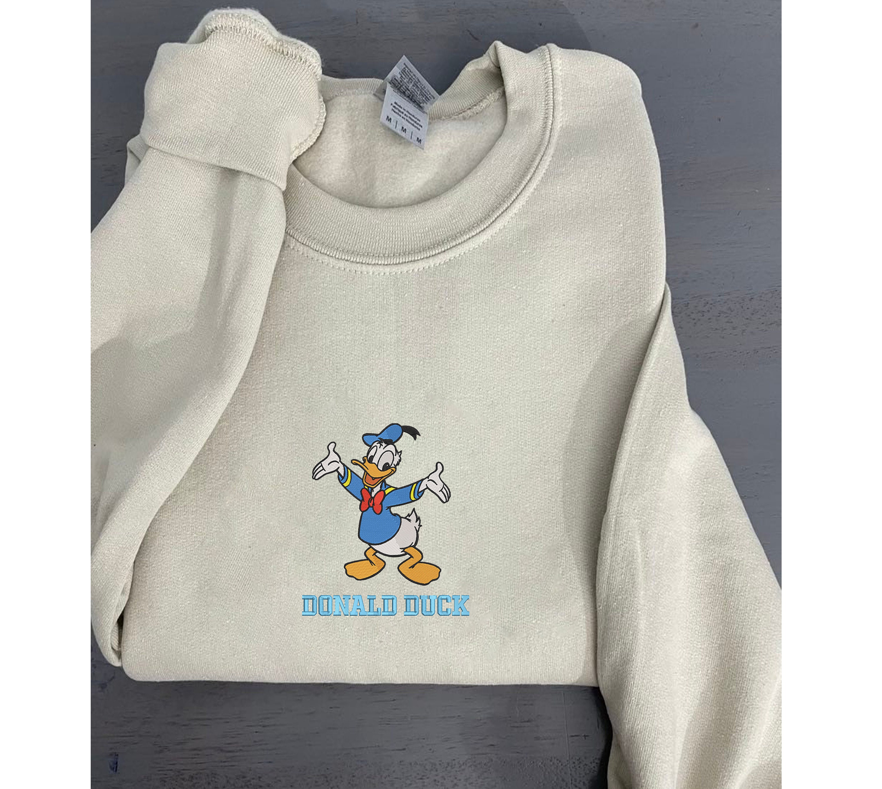 Disney-Pull Donald Duck pour Homme, Sweat à Capuche Noir et Blanc, Style  Couple, Dessin Animé