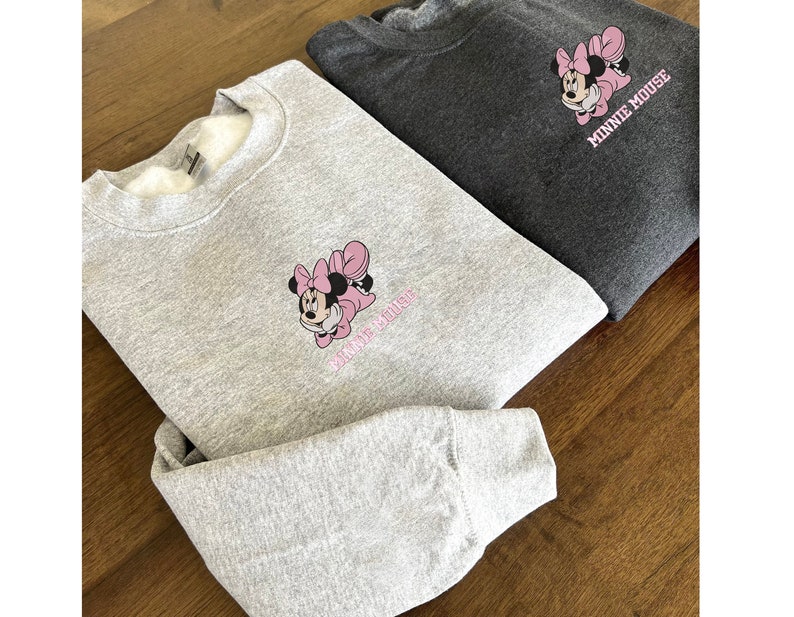 T-shirt Mickey Et Minnie Mouse 2025 Unisexe Enfant - Coton/polyester, Manches Courtes, Noir - Idéal Cadeau Disney