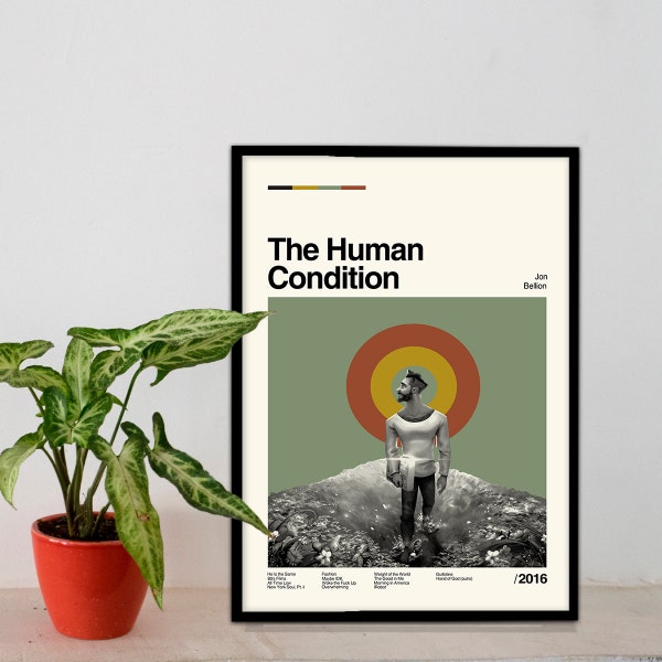 The Human Condition Poster, Vintage, Retro Modern, Minimalist Movie Poster, Home Decor, Classic Movie Print, High Quality