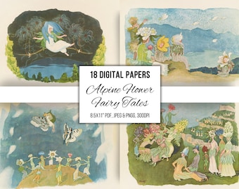 Vintage German Fairy Tale Illustrations: 1922 Printable Art (PDF, JPG, PNG)