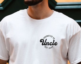 Promoted to Uncle Shirt, Cool Uncles Club Shirt, Pregnancy Announcement to Brother Gift, Gift For New Uncle, Pregnancy Reveal, Uncle TShirt
