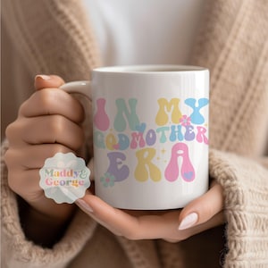 Caneca de café da era da minha madrinha, presente para proposta de madrinha, caneca do clube das tias legais, presentes para madrinhas, xícara de café para madrinhas, presente para madrinha
