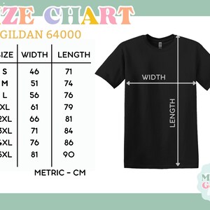 the size chart for a t - shirt with measurements