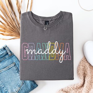 Custom Retro Grandma T-Shirt: Birthday Gift for Grammy