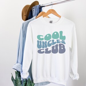 Cool uncle club sweatshirt, cool uncles club jumper, gift for uncle, gift for brother, retro uncle shirt, uncle birthday gift, uncle sweater